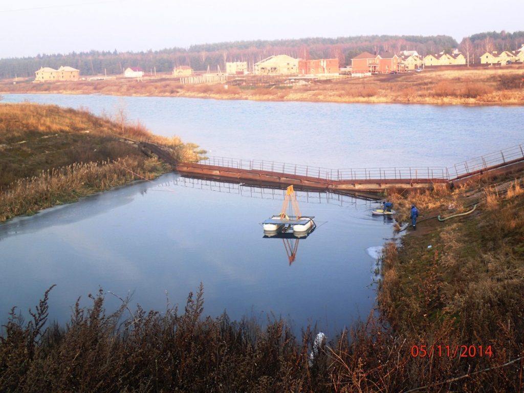 Дноуглубление водозабора ТЭЦ Тверь